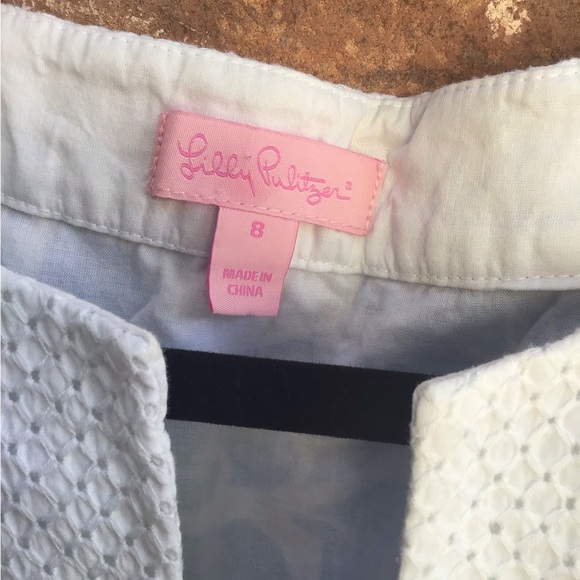 Lilly Pulitzer Blue and White monkey print dress size 8 - Picture 2 of 3